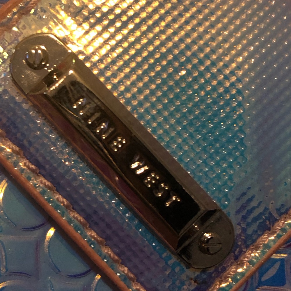 Small NINE WEST crossbody wallet/purse HOLOGRAPHIC VERY CUTE!!!!